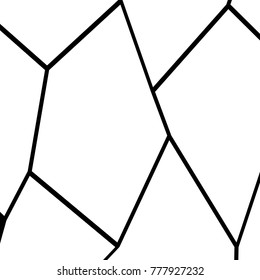 Black and White Irregular Grid, Modular Structure Mesh Pattern, Abstract Monochrome Geometric Polygon Texture, Photo Mosaic Template,  Photo Collage Background