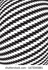 black and white jagged lines pattern