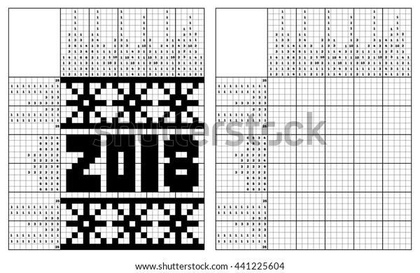 Black White Eastern Crossword Remedy Monochrome Inventory graphic about Printable Nonograms called Black White Jap Crossword Solution Monochrome Inventory