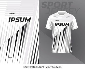 black and white jersey mockup template design for sport shirt
