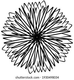 Abstrakte Schwarzweiß-Kaleidoskop-Schrift
