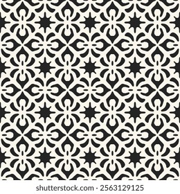 Black And White Kaleidoscope Pattern