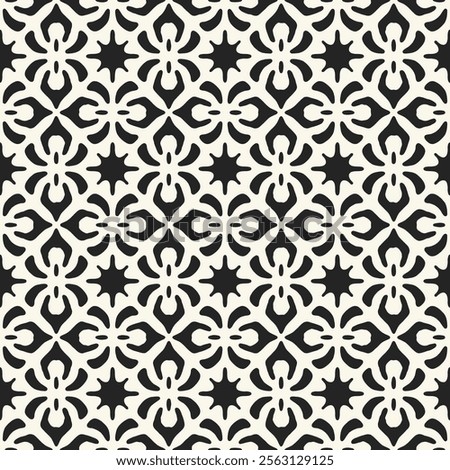 Black And White Kaleidoscope Pattern