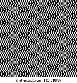 Black and White Kente Cloth Seamless Pattern - Beautiful Kente cloth repeating pattern design