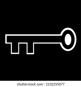 ilustración de clave en blanco y negro