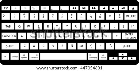 Black and white keyboard