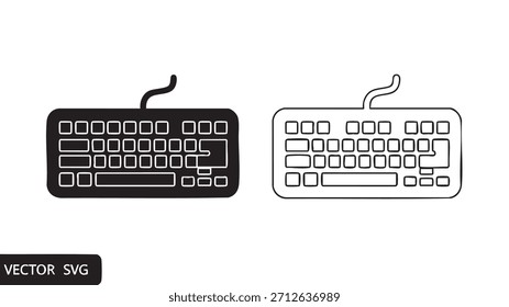 Schwarz-Weiß-Tastatur mit einer weißen Taste links und einer schwarzen Taste rechts