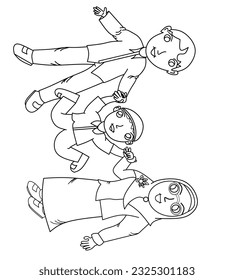 black and white kids coloring pictures