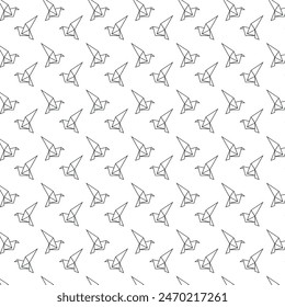 Black and white kids seamless pattern. Repetitive Texture with Hand Drawn Origami Animals and Objects. Vector ink baby background. cartoon ornament