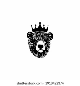 Oso Rey blanco y negro