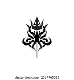 black and white king octopus logotype news