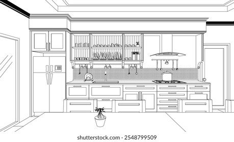 black and white kitchen design - Powered by Shutterstock - Get 15% off with code: PIKWIZARD15
