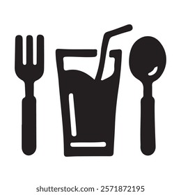 Black and white kitchen utensils vector illustration 