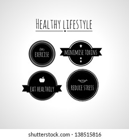 black and white Labels