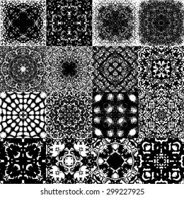 Black and white lace quilt