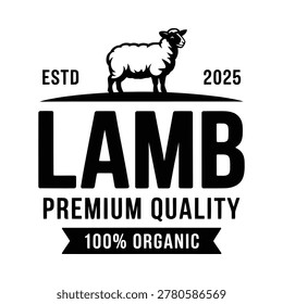Black and white lamb logo featuring a sheep silhouette above the word 'lamb' and additional