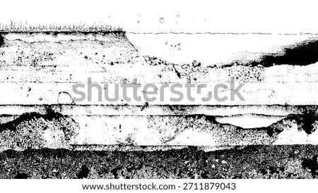 black and white land cross-section grunge texture, grass on top of layered rock, distressed earth strata overlay