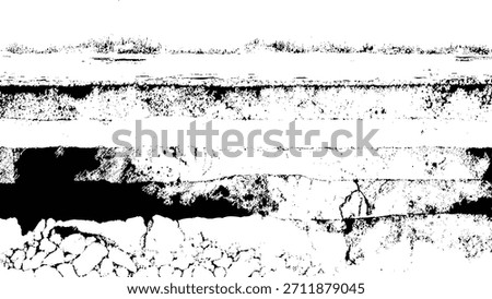 black and white land cross-section grunge texture, grass on top of layered rock, distressed earth strata overlay