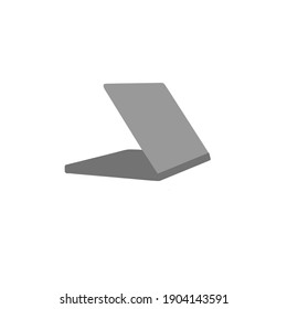 A black and white laptop