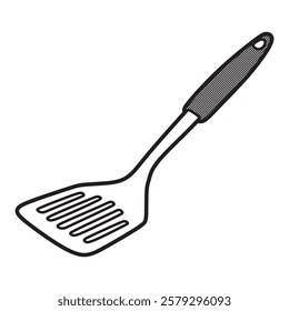 black and white large spatula picture