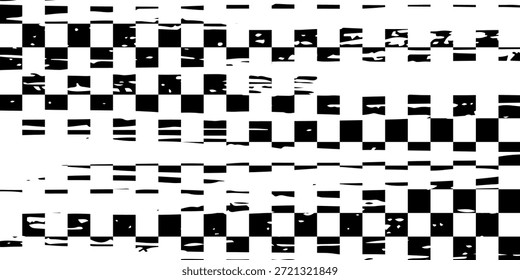 black and white lattice vector alternating into square shape medium size. modern illustration.
