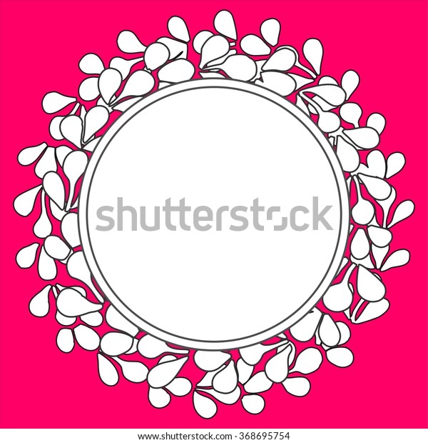 Black White Laurel Vector Wreath Frame Stock Vector (Royalty Free ...