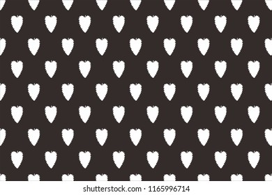  Black and White  Leaf Pattern