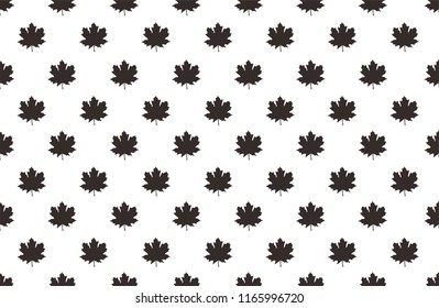  Black and White  Leaf Pattern