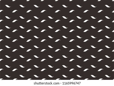  Black and White  Leaf Pattern