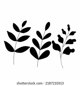 black and white leaf vector for all your design needs, easy to edit and easy to use.