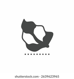 Black and white leaves vector illustration icon. Illustration for business. Vector template.