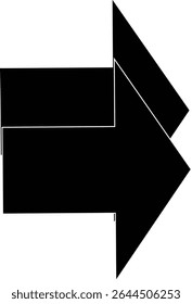 black and white left 2 arow illustration eps 10