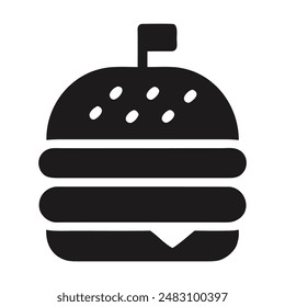 Black and white lemon silhouette. Vector illustration