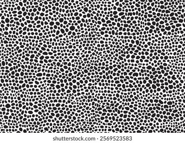 Black and White Leopard pattern design. Animal print vector illustration background. Wildlife fur skin design illustration for web, home decor, fashion, surface, graphic design