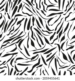 Black white leopard print seamless pattern for fabric textile design