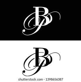 Black and white letter B