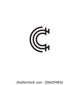 Black and White Letter C Logo
