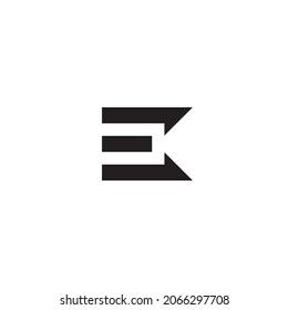 Black and White Letter E Logo