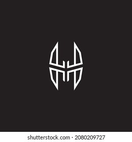 Black and White Letter H Logo