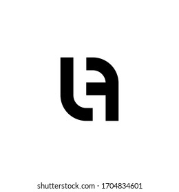 Black and white letter LA initial logo icon. Modern typography design template elements.
