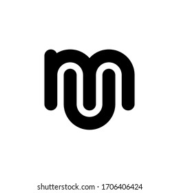 Mu M Logo Design Vector Stock Vector (Royalty Free) 1162342165 ...