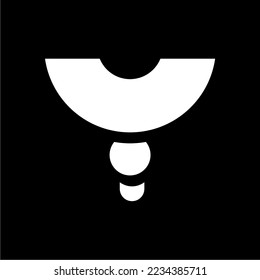black and white letter y initial logo, suitable for companies that emphasize simplicity and luxury