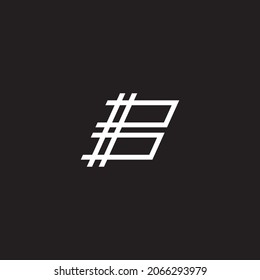 Logotipo de la carta blanca y negra