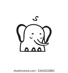 Black and white light logo with an adorable cheerful bear.