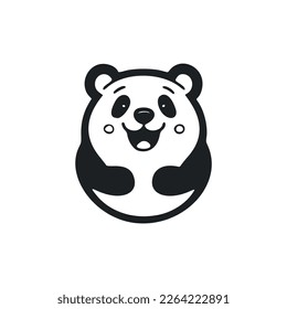 Black and white light logo with sweet cheerful fox.