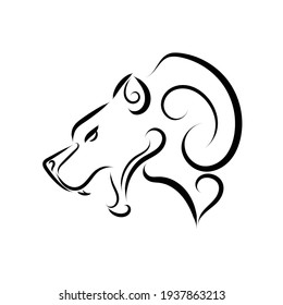 Black and white line art of bear head. Good use for symbol, mascot, icon, avatar, tattoo, T Shirt design, logo or any design you want.