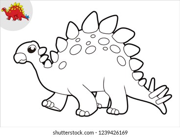 black and white line art dinosaurs, coloring books.