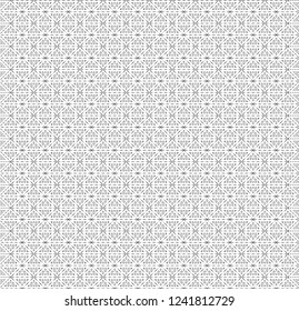 Black and white line art, lace pattern wallpaper, background.