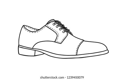 Black White Line Art Shoes Stock Vector (Royalty Free) 1239450079