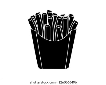 black and white line art, vector illustration of steak silhouette